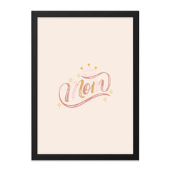Mom Wall Art, Mothers Day Gift, Cute Mom Print, Crown Art Print, Gift for Mom, New Mom Gift, Minimalist Art, Pastel Wall Decor - Tawshia
