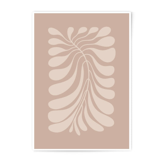 Abstract Leaf Photographic Print, Botanical Wall Art, Neutral Tone Art, Modern Art Print, Home Decor, Scandinavian Decor, Minimalist Design - Tawshia