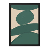 Abstract Shapes Wall Art, Modern Art Print, Green Beige Painting, Home Decor, Minimalist Artwork, Living Room Art, Trendy Wall Decor - Tawshia
