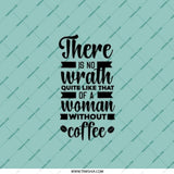 Woman Without Coffee Pocket Mirror, Funny Pocket Mirror, Gift for Her, Cute Pocket Mirror, Inspirational Quote Mirror, Travel Mirror - Tawshia