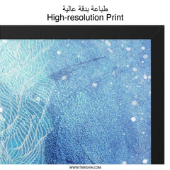 Golden Fish Wall Art, Ocean Decor, Modern Wall Decor, Coastal Wall Art, Nautical Art, Fish Print, Home Decor, Abstract Art - Tawshia