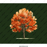 Autumn Tree Backpack, Fall Foliage, Watercolor Art, Nature Inspired, Stylish Bag, School, Travel, Everyday Backpack - Tawshia