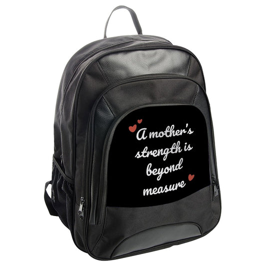 Mother's Strength Backpack, Gift for Mom, Everyday Backpack, Heart Design Backpack, Inspirational Backpack, Trendy Backpack - Tawshia