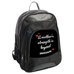 Mother's Strength Backpack, Gift for Mom, Everyday Backpack, Heart Design Backpack, Inspirational Backpack, Trendy Backpack - Tawshia