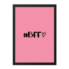 BFF Wall Art, Best Friends Forever, Friendship Wall Decor, Pink Wall Art, Gift For Best Friend, Trendy Wall Art - Tawshia