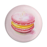 Pink Macaron Pinback Button, Watercolor Food Button, Cute Sweet Treat Pin, Chef Gift, Baker Gift, Foodie Gift, Dessert Button - Tawshia