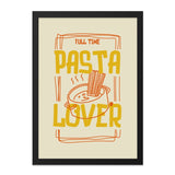 Pasta Lover Wall Art, Foodie Home Decor, Kitchen Wall Art, Funny Food Print, Italian Food Poster, Pasta Art Print, Noodle Lover Art - Tawshia