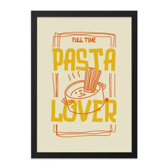 Pasta Lover Wall Art, Foodie Home Decor, Kitchen Wall Art, Funny Food Print, Italian Food Poster, Pasta Art Print, Noodle Lover Art - Tawshia