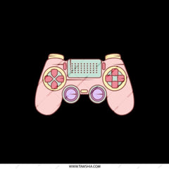 Game On Pocket Mirror, Pink Game Controller, Gamer Gift, Portable Mirror, Compact Makeup Mirror, Cute Gift for Her, Pocket Mirror - Tawshia