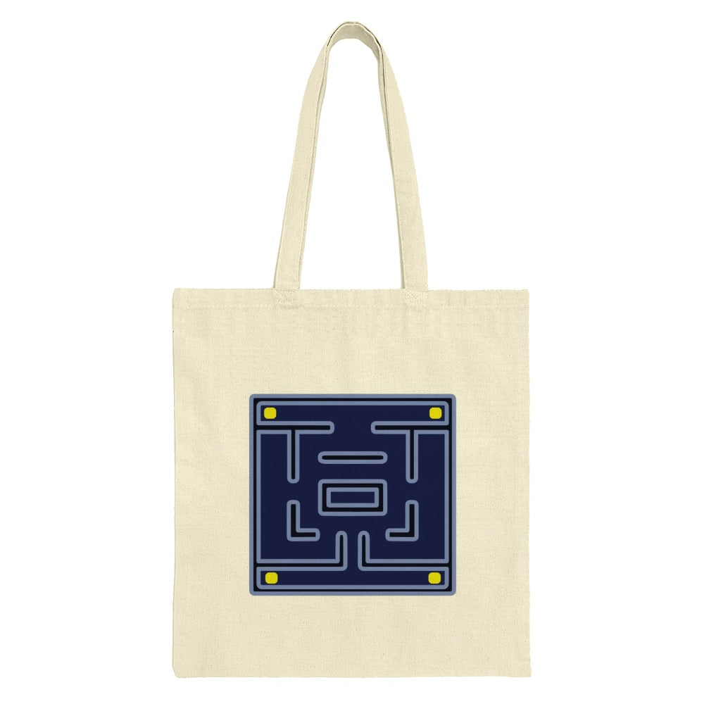 Maze Tote Bag, Geometric Tote, Puzzle Design Bag, Novelty Gift Bag, Unique Tote Bag, Stylish Carryall, Cool Design Tote, Fun Tote Bag - Tawshia