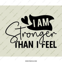 I Am Stronger MousePad, Motivational Quote, Desk Decor, Inspirational Gift, Work From Home, Office Accessories, Positive Vibes - Tawshia