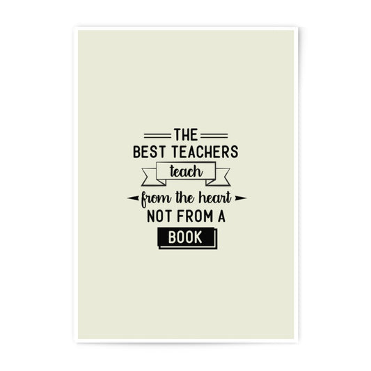 Best Teacher Photographic Prints, Teacher Appreciation Gift, Classroom Wall Art, Inspirational Quote Prints, Educational Prints - Tawshia