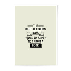 Best Teacher Photographic Prints, Teacher Appreciation Gift, Classroom Wall Art, Inspirational Quote Prints, Educational Prints - Tawshia