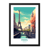Paris France Wall Art, Eiffel Tower Print, Cityscape Wall Decor, European Travel Poster, Travel Wall Art, Paris Artwork, Home Decor - Tawshia