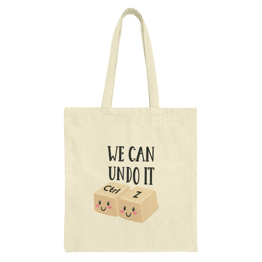 Undo It Tote Bag, Ctrl Z Design, Cute Keyboard Keys, Funny Coding Gift, Programmer Humor, Techie Present, Geeky, Quirky Shopping Bag - Tawshia
