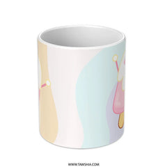 Cute Ice Cream Mug, Kawaii Foodie Gift, Pastel Aesthetic Coffee Mug, Dessert Lover Present, Summer Drinkware, Sweet Treat, Novelty Mugs - Tawshia