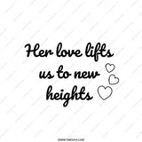 Love Lifts Tote Bag, Inspirational Quote, New Heights Gift, Heart Design, Encouragement Bag, Mom Gift, Gift for Her, Everyday Tote Bag - Tawshia