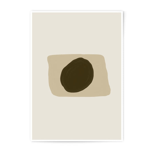Minimalist Photographic Print, Abstract Art, Neutral Tones, Modern Wall Decor, Home Art, Circle Print, Beige Art, Simple Design - Tawshia