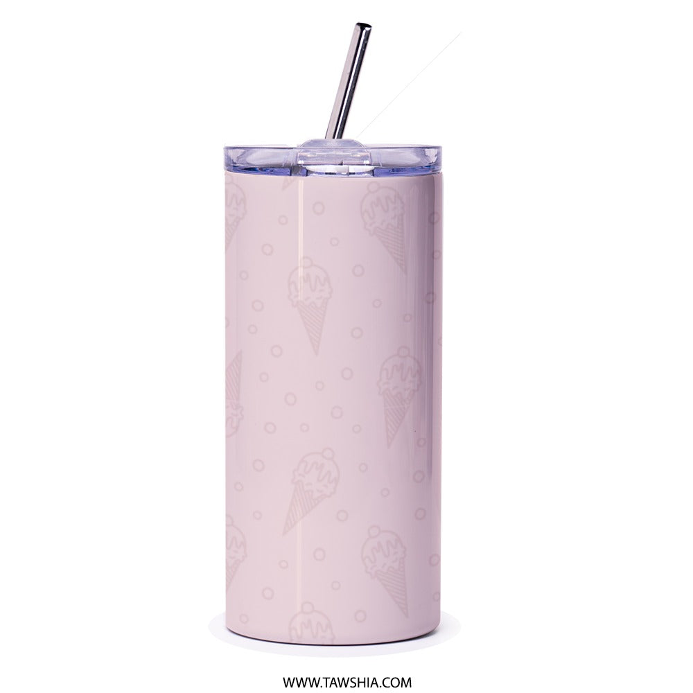 Lemon Cupcake Tumbler, Pink Dessert Tumbler, Cute Cupcake Design, Gift for Baker, Cupcake Lover, Unique Tumbler, Trendy Tumblers - Tawshia