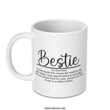Bestie Mug, Best Friend Gift, Definition Mug, Friendship Mug, Gift for Bestie, Best Friend Mug Gift, Long Distance Friendship - Tawshia