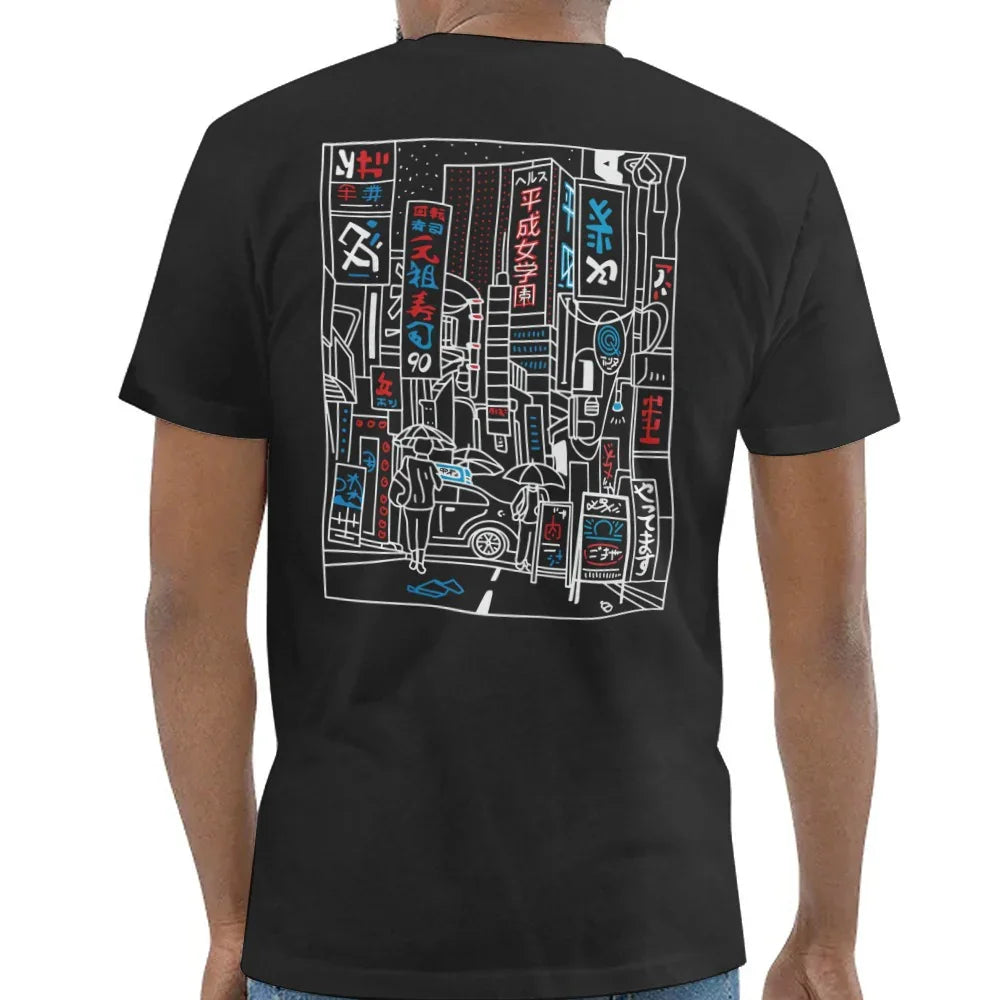 Urban Street Scene Graphic Men's T-Shirt product type