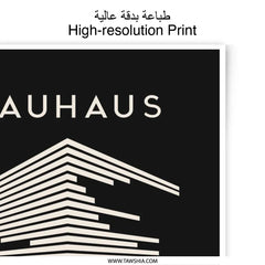 Bauhaus Ausstellung 1919, Minimalist Art, Abstract Geometric, Photographic Print, Modern Wall Decor, Home Art Print - Tawshia