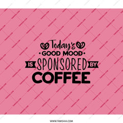 Coffee Sponsored Mood Backpack, Daily Motivation Bag, Trendy Pink Coffee Lover Bag, Coffee Addict Student Gift, Slogan Backpack, School Bag - Tawshia