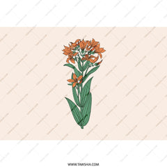 Orange Lily Flower Tumbler, Floral Tumbler Gift, Botanical Drinkware, Elegant Tumbler, Gift for Her, Flower Lover, Plant Lover Tumbler - Tawshia