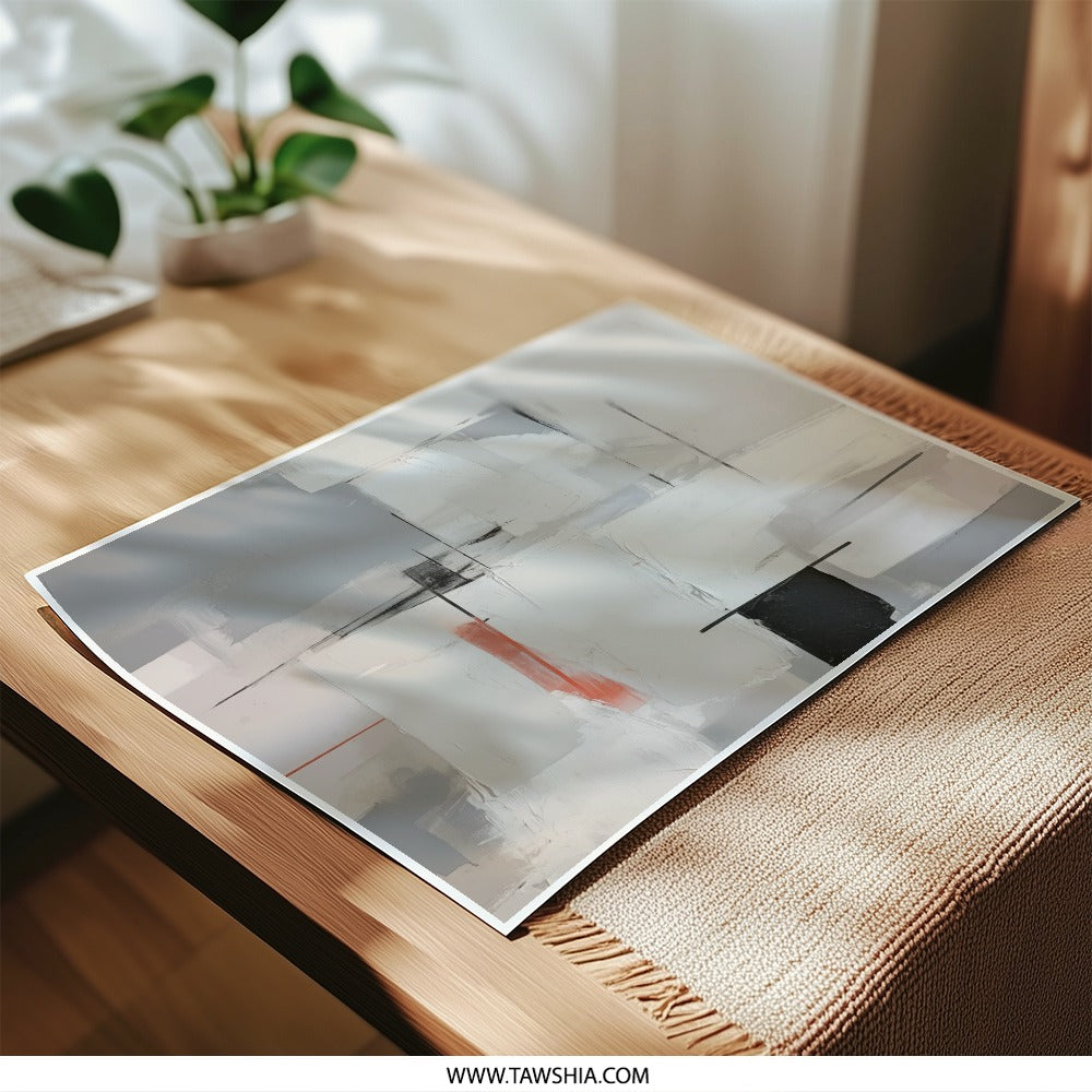 Abstract Art Photographic Print, Modern Wall Art, Neutral Tones Print, Contemporary Art Print, Home Decor, Office Art, Minimalist Art - Tawshia