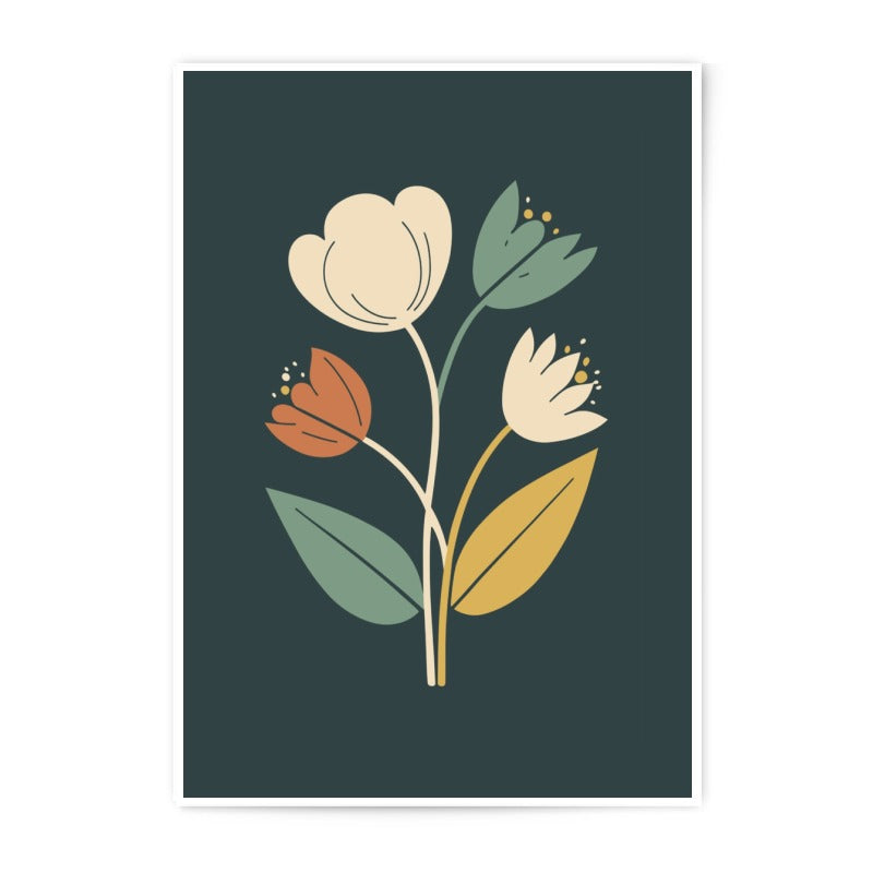 Floral Photographic Print, Minimalist Flower Art, Botanical Wall Decor, Modern Art Print, Home Decor, Floral Illustration - Tawshia