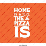 Home is Where the Pizza Is BackPack, Pizza Lover BackPack, Funny Food BackPack, Orange BackPack, Gift Idea - Tawshia