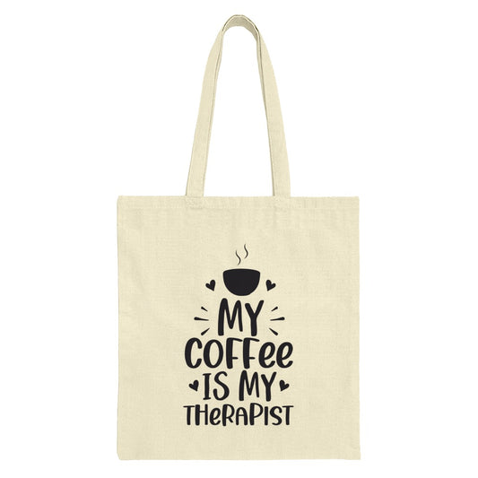 Coffee Therapist Tote Bag, Funny Coffee Lover Gift, Novelty Tote, Everyday Bag, Coffee Addict Design, Gift for Friend, Tote Bag - Tawshia