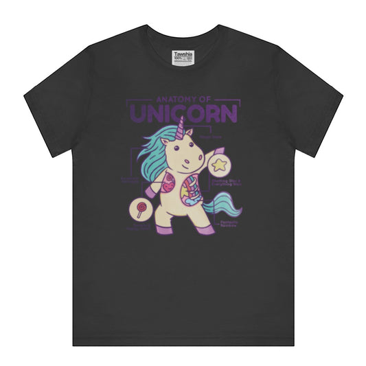 Anatomy of Unicorn Graphic Tee for Magical Shirt Product Type