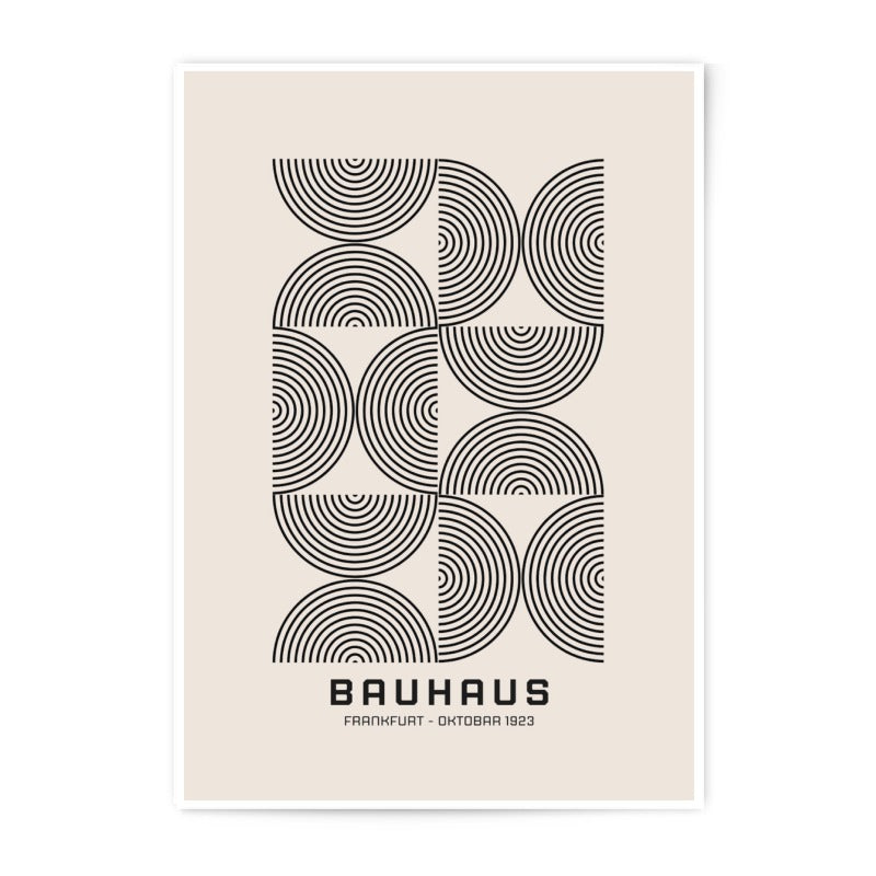 Bauhaus Photographic Print, Geometric Art Print, Minimalist Wall Decor, Modern Art, Frankfurt October 1923, Abstract Print - Tawshia