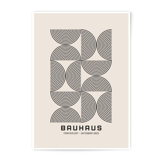 Bauhaus Photographic Print, Geometric Art Print, Minimalist Wall Decor, Modern Art, Frankfurt October 1923, Abstract Print - Tawshia