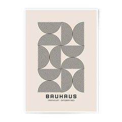 Bauhaus Photographic Print, Geometric Art Print, Minimalist Wall Decor, Modern Art, Frankfurt October 1923, Abstract Print - Tawshia