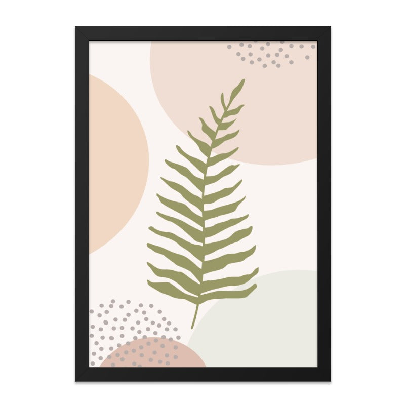 Fern Wall Art, Minimalist Print, Abstract Botanical Art, Neutral Home Decor, Modern Art Print, Plant Wall Decor, Nature Inspired Artwork - Tawshia