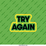 Try Again Pocket Mirror, Motivational Saying Mirror, Encouragement Gift, Inspiration Pocket Mirror, Pocket Mirror for Her - Tawshia