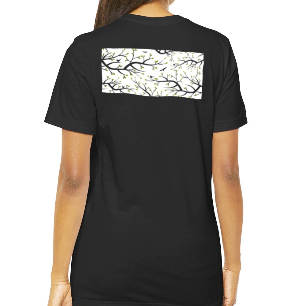 Stylish T-Shirt with Chic Artistic Back Design product type