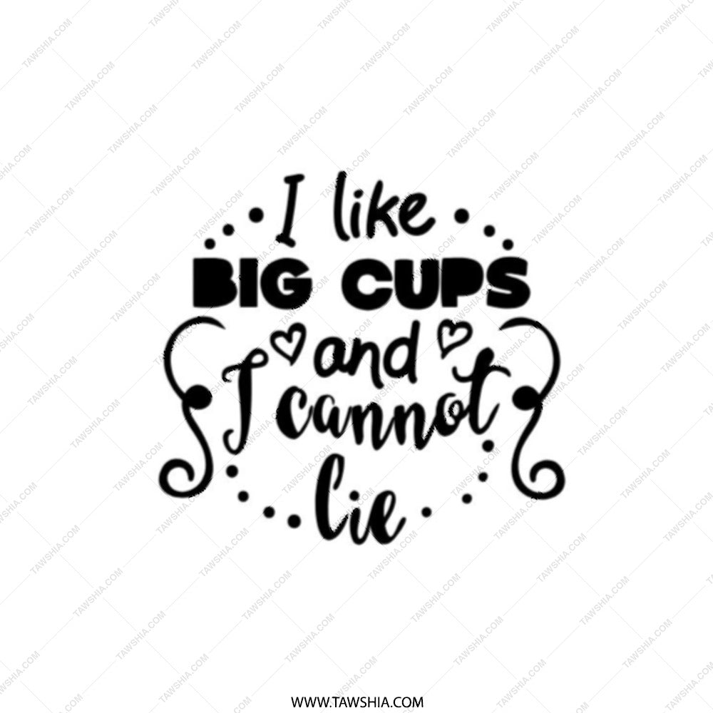 Big Cups Pocket Mirror, Funny Quote Mirror, I like big cups and I cannot lie, Sarcastic Mirror, Gift for Her, Cute Compact Mirror - Tawshia