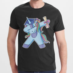 Dabbing Unicorn Graduate T-shirt Graphic Tee product type