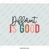 Different Is Good Backpack, Positive Affirmation Bag, Motivational Backpack, Inspirational BackPack, Trendy BackPack for Everyone - Tawshia