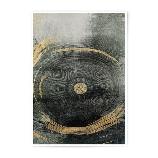 Abstract Tree Ring Photographic Print, Modern Wall Art, Circle Art Print, Minimalist Decor, Home Decor, Unique Gift Idea - Tawshia