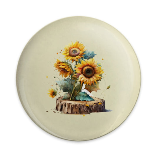 Sunflower Pinback, Watercolor Sunflowers, Floral Pin, Garden Flower Art, Cute Pin, Trending Now, Nature Lover Gift, Flower Garden Pin - Tawshia