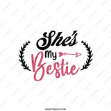 She's My Bestie Pillow, Best Friends Gift, Friendship Pillow, Soul Sister Decor, Gift for Best Friend, Birthday Gift Idea, Home Decor - Tawshia
