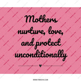 Mothers Love Mouse Pad, Pink Mousepad, Mother's Day Gift, Mothers Nurture, Mothers Day Present, Gift for Mom, Best Mom Mousepad - Tawshia