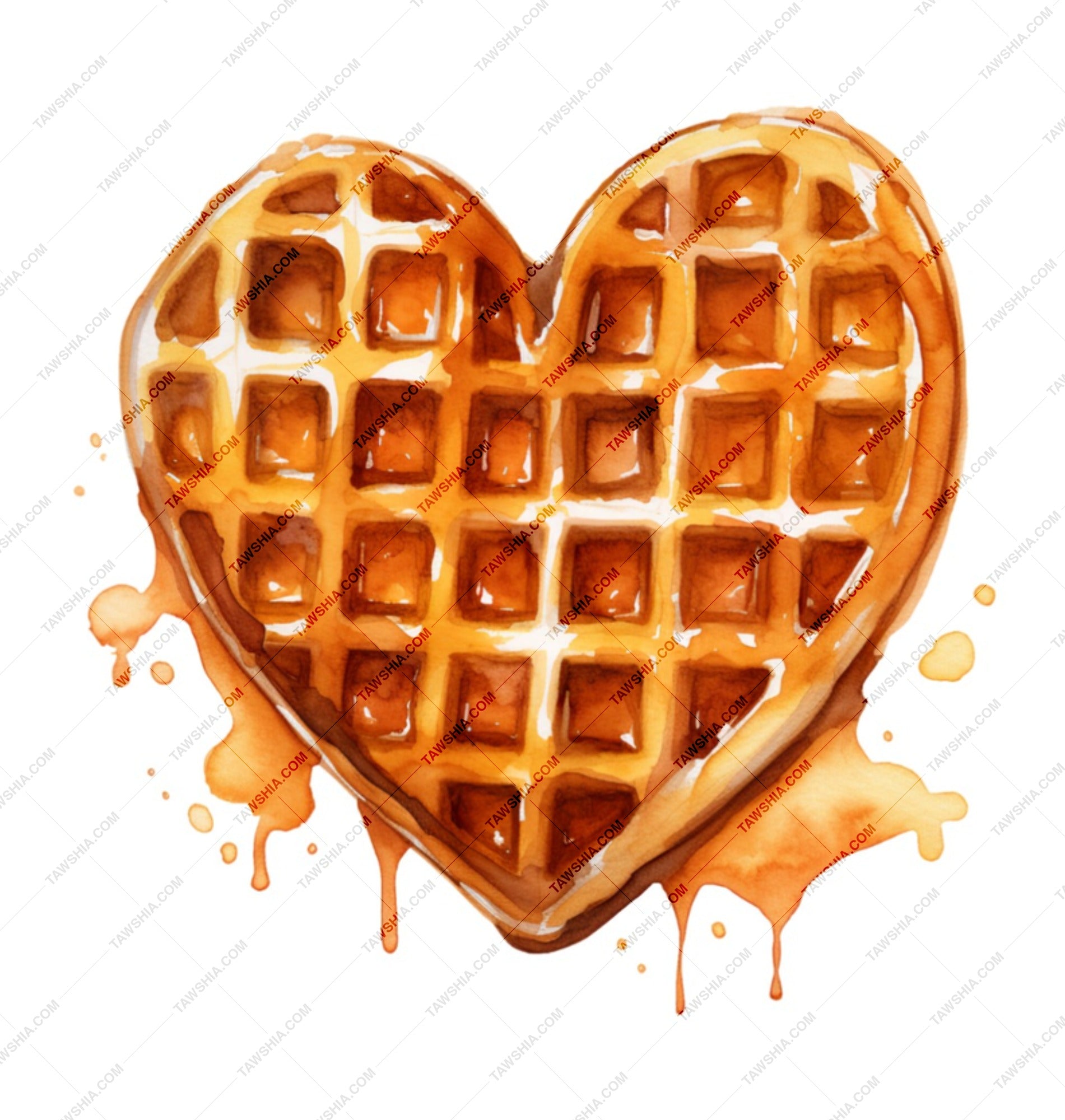 Waffle Heart Mug, Food Lover Gift, Breakfast Mug, Funny Coffee Mug, Cute Foodie Gift, Waffle Lover Gift, Unique Mug, Valentine's Day Mug SKU: MG10004206 - Tawshia