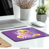 Purple Pancake Mouse Pad, Honeycomb Office Decor, Floral Desk Mat, Lemon Slice Computer Accessory, Cute Desk Gift, Unique Mousepad - Tawshia