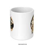 Boho Chic Mug, Celestial Pattern Coffee Mug, Feedback Quote Mug, Minimalist Decor Mug, Unique Gift Idea - Tawshia