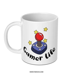 Gamer Life Mug, Video Game Mug, Retro Joystick Mug, Gaming Gift Idea, Gamer Gift, Video Game Gift, Gaming Mug, Gift for Him, Gift for Her - Tawshia